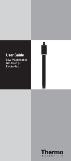 Low Maintenance Gel-Filled pH Electrodes