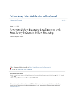 Roosevelt v. Bishop - BYU Law Digital Commons