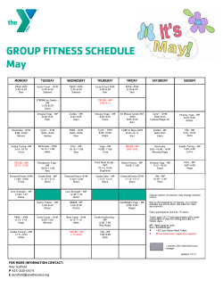 Group Fitness Schedule - YMCA of Greater Seattle