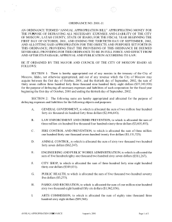 ordinance no. 2001-11 an ordinance termed