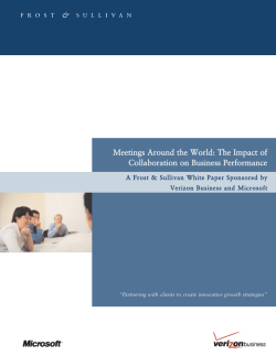 Meetings Around the World: The Impact of Collaboration
