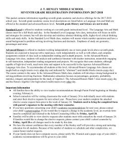 7th Grade Course Descriptions - Albemarle County Public Schools