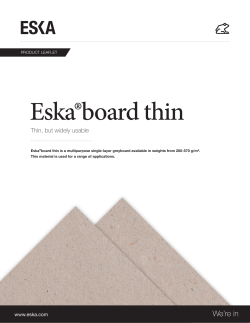 Eska&reg;board thin