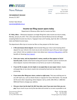 Income tax filing season opens today