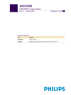 AN10369 UART/SPI/I2C code examples