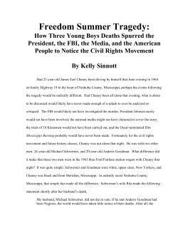 Freedom Summer Tragedy