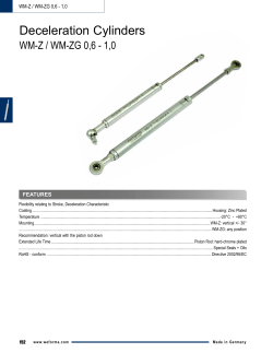 Deceleration Cylinders