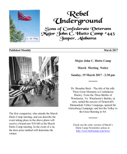 March 2017 Hutto Camp Newsletter