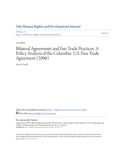 A Policy Analysis of the Colombia