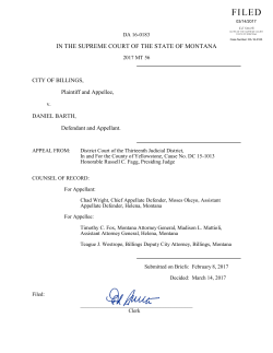 in the supreme court of the state of montana