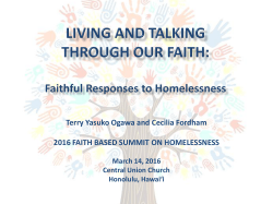 Living and Talking Through Our Faith Workshop Presentation