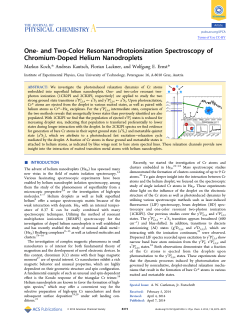 One- and Two-Color Resonant Photoionization