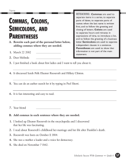 commas, colons, semicolons, and parentheses
