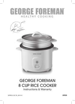 george foreman 8 cup rice cooker