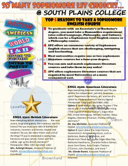 to browse our sophomore English and Philosophy courses.