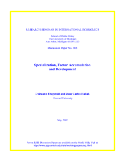 Specialization, Factor Accumulation and Development