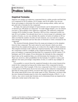 Empirical Formula