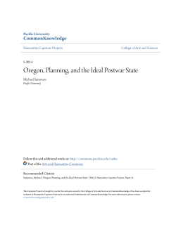 Oregon, Planning, and the Ideal Postwar State