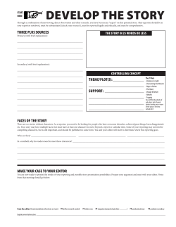 develop the story - JEA Curriculum Initiative