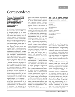 Pandrug Resistance (PDR), Extensive Drug Resistance (XDR), and