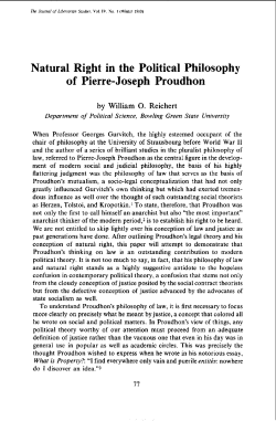 Natural Right in the Political Philosophy of Pierre