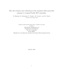 The role of linear wave refraction in the transient eddy