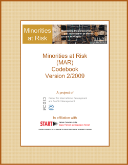 current codebook - Minorities at Risk