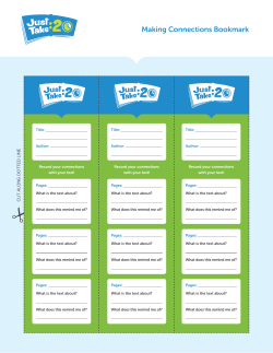 Making Connection Bookmark