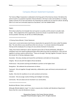 Company Mission Statement Examples