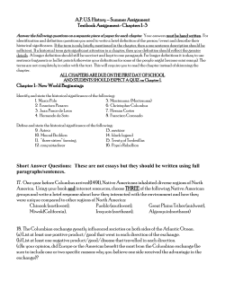 AP US History - Enochs High School