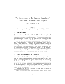 The Coincidences of the Emmaus Narrative of Luke