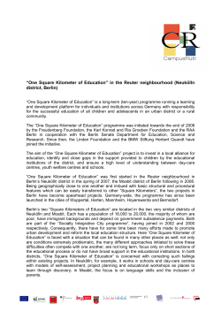 One Square Kilometer of Education