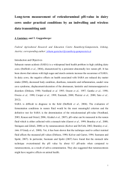 Long-term measurement of reticuloruminal pH
