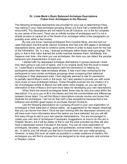 Balanced Archetypes - Kansas Writers Association