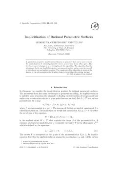Implicitization of Rational Parametric Surfaces