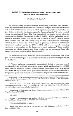 DIRECT TELEVISION BROADCASTING BV SATELLITES