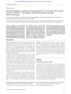 Increased angiogenic sprouting in poor prognosis