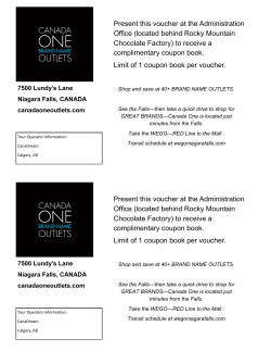 Present this voucher at the Administration Office (located behind