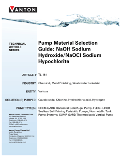 Pump Material Selection Guide