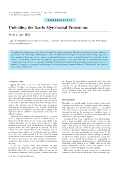 Unfolding the Earth: Myriahedral Projections