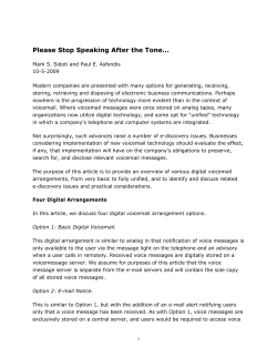 Please Stop Speaking After the Tone&hellip;