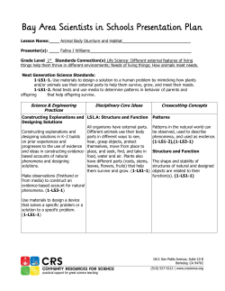 Animal Body Structure and Habitats