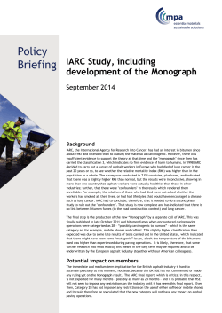 Policy Briefing - Mineral Products Association