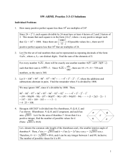 Solutions - Missouri State University