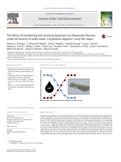 The effects of weathering and chemical dispersion on