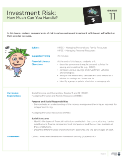 Investment Risk - Inspire Financial Learning