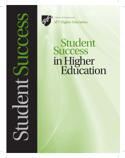 Student Success in Higher Education