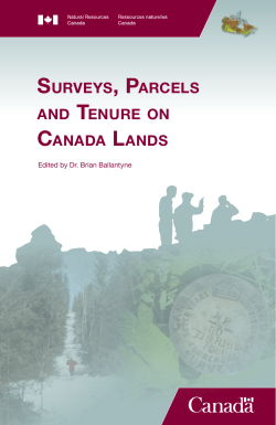 surveys, parcels and tenure on canada lands
