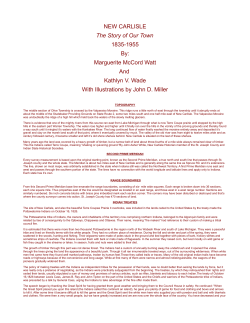 NEW CARLISLE The Story of Our Town 1835