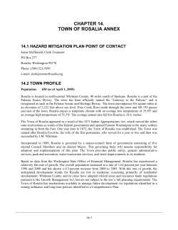 chapter 14. town of rosalia annex
